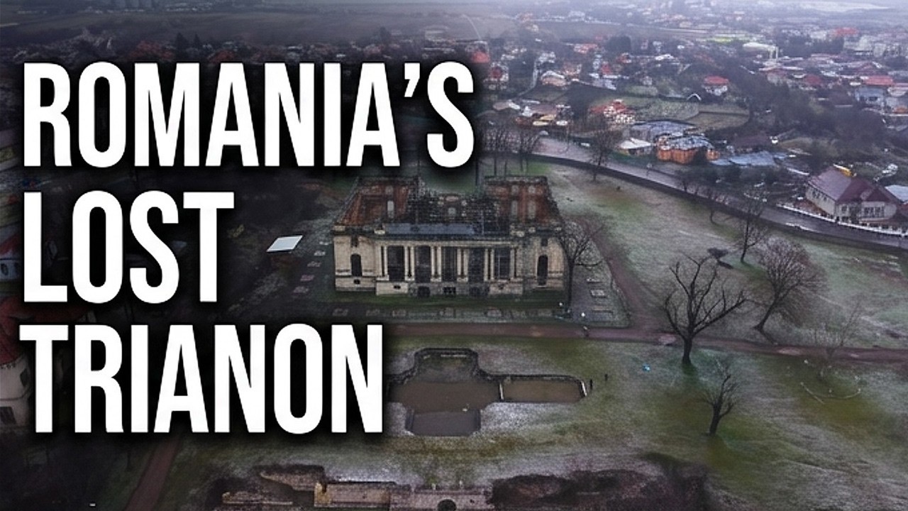 The Little Trianon from Florești Prahova 4K | Abandoned Cantacuzino Palace filmed with a drone