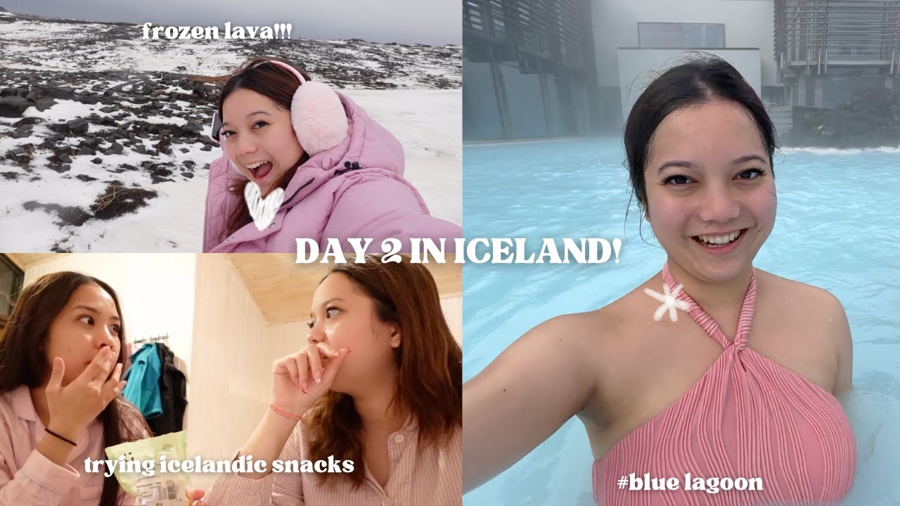 I went to the Blue Lagoon in Iceland !!!!
