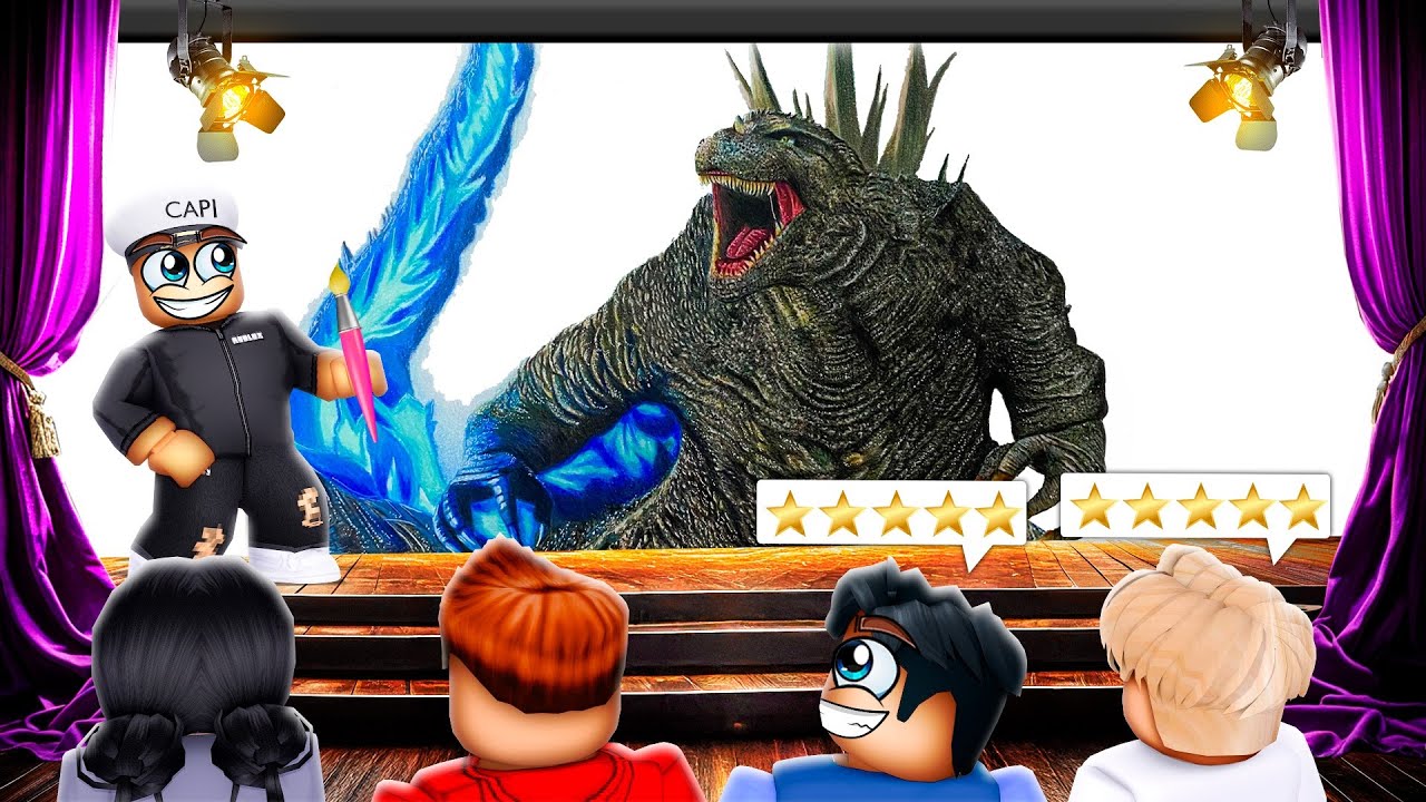 SPEED DRAW GODZILLA IN ROBLOX