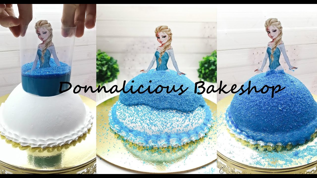 TUTORIAL ON HOW TO MAKE PULL ME UP DOLL CAKE | FROZEN ELSA