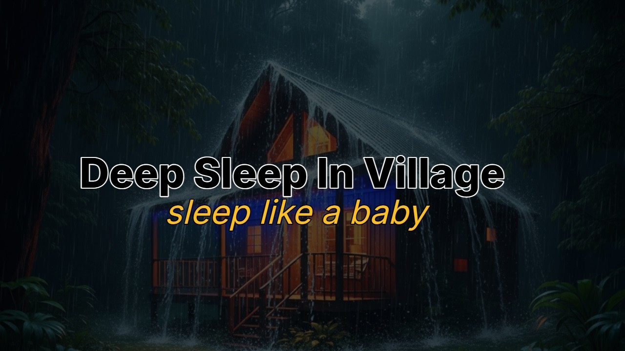 Your Sleep Instantly in village | With rain stream for sleep and insomnia