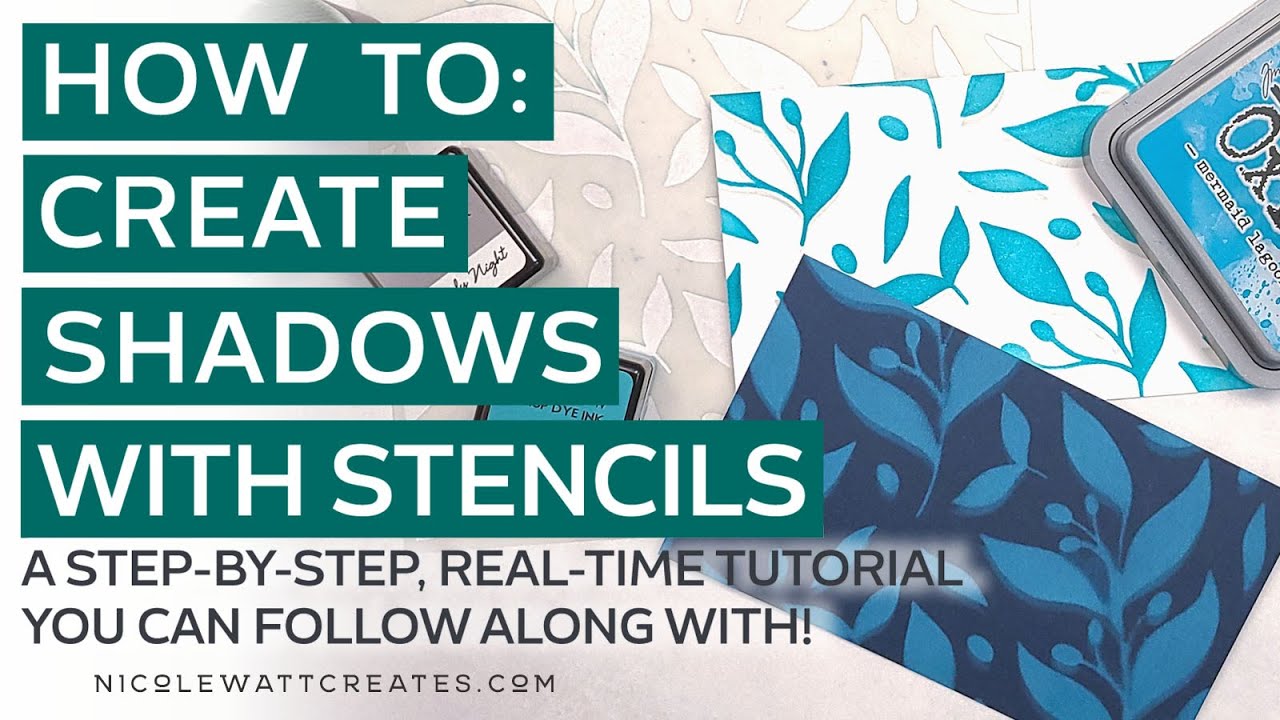How To: Create A Shadow Effect with Stencils | Card Making, Mixed Media & Craft Technique