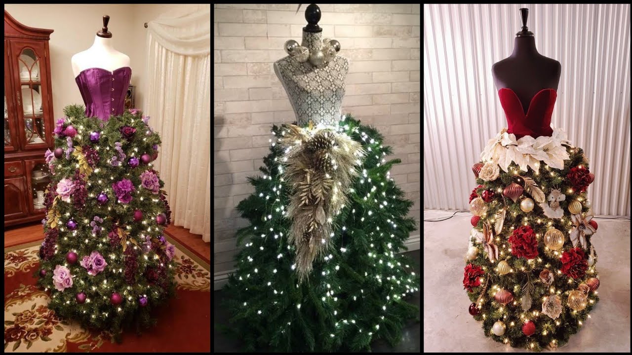 35 Best Dress Form Christmas Trees - Mannequin Christmas Tree Ideas