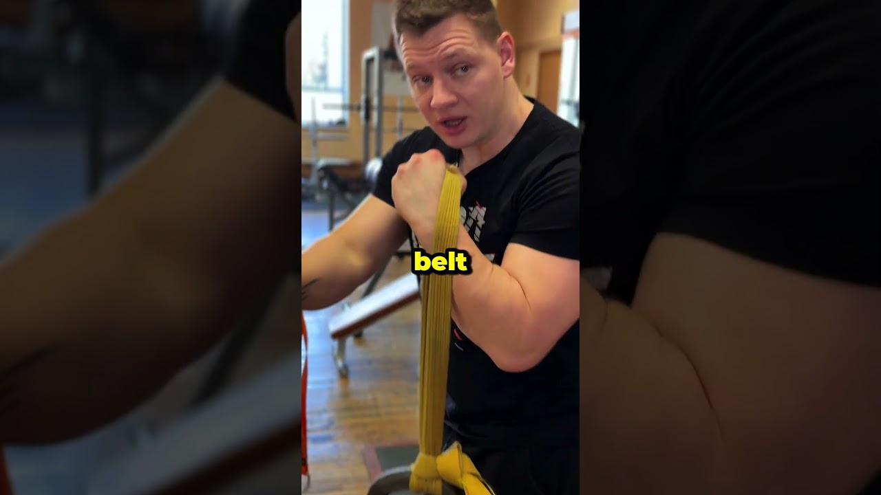 Arm wrestling Back Pressure Training Partial Belt Curls for Elbow Power #armwrestler #armwrestling