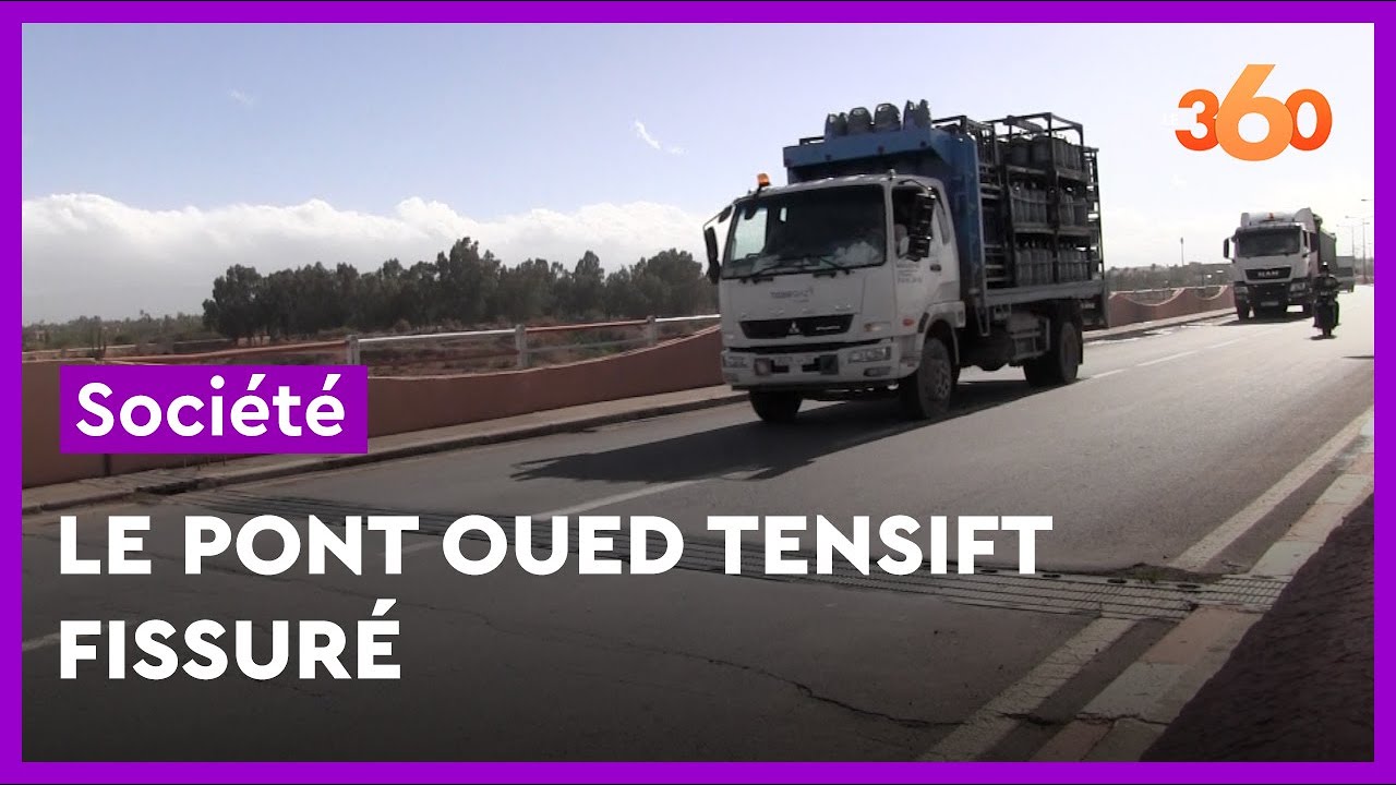 Des fissures observ&eacute;es sur le pont Oued Tensift