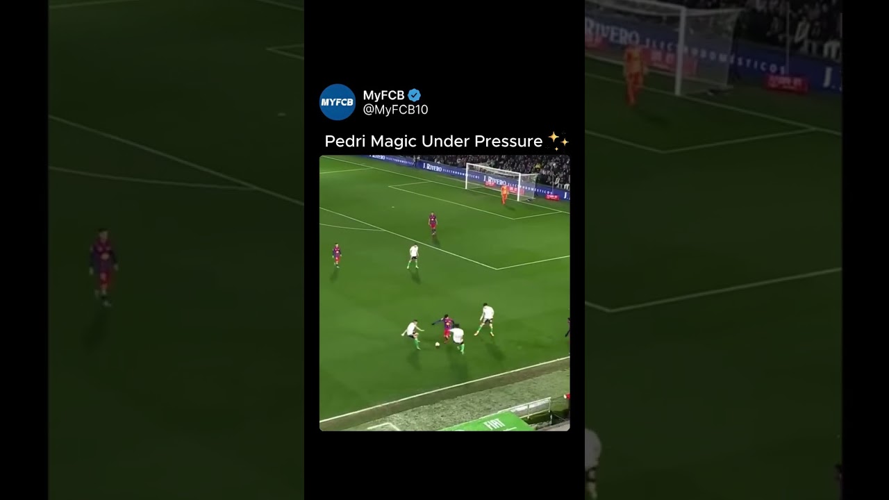 Pedri Magic Under Pressure  Best Midfielder Escapes 3 Defenders!  