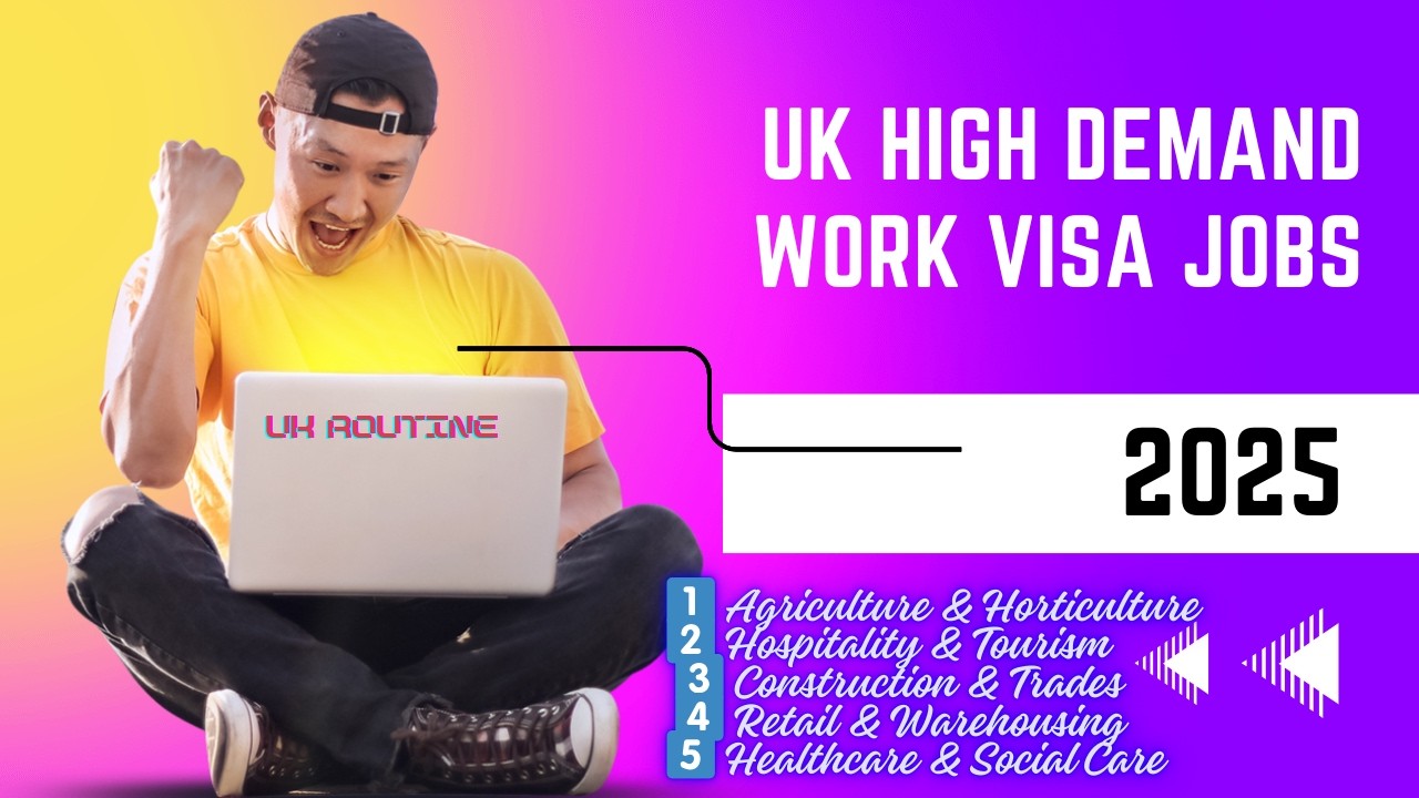 UK High Demand Work Visa Jobs 2025 |  Visa Sponsorship Jobs in the UK! Know how to apply
