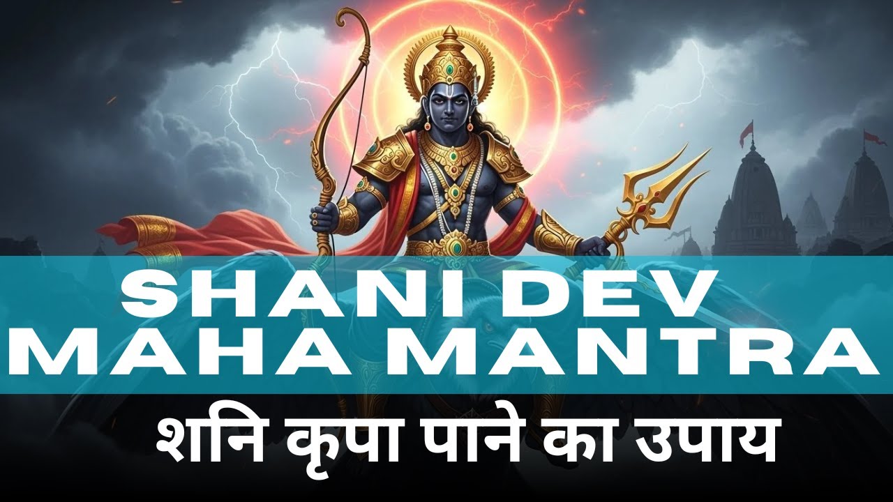 🌑 Shani Dev Maha Mantra | 10 मिनट का जप जो शनि कृपा दिलाएगा