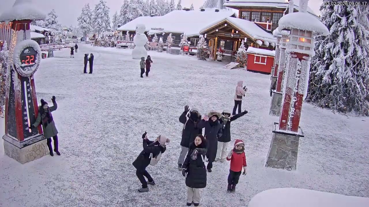 Finland - Santa Claus Village Timelapse 13.2.2026
