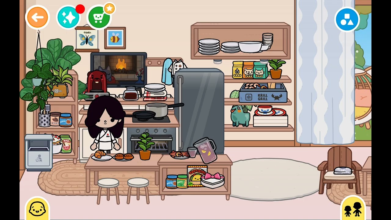 #tocaboca#i was hungry 😋 then my sis made me something good 👍 😋 