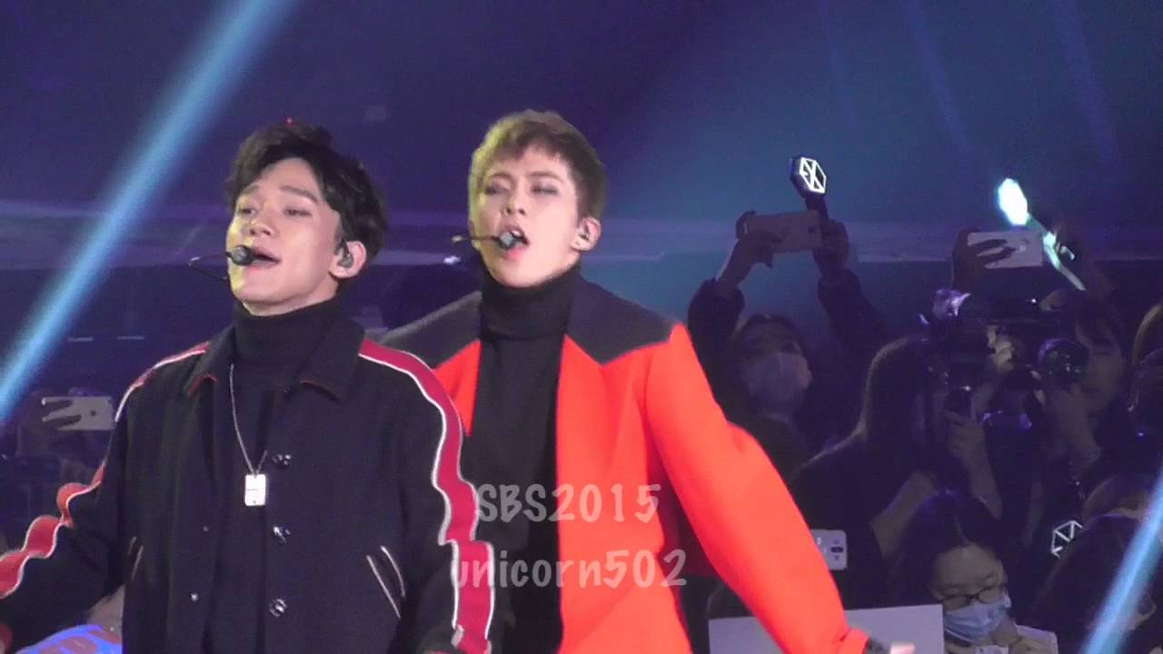 EXO SBS Gayo Daejun 2015 Xiumin focus
