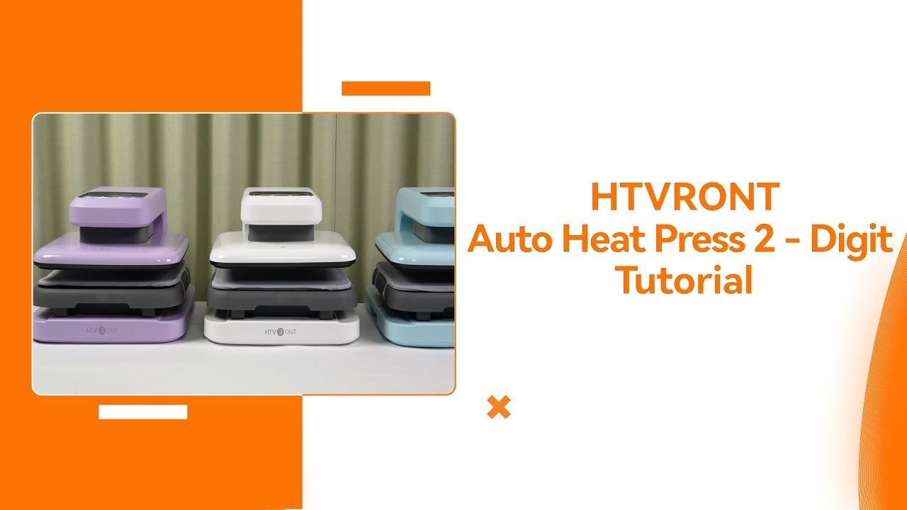 How to Use the HTVRONT Automatic  Heat Press 2 - Digit | Easy Setup & Full Tutorial