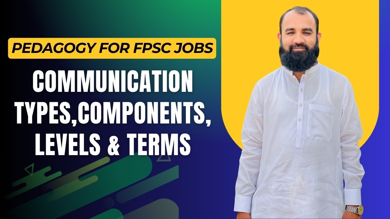 Communication: Types, Components, Levels & Terms | Pedagogy for FPSC Teaching Jobs 2026