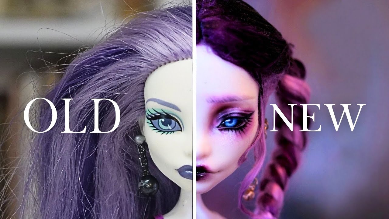 Переделка старых кукол ✨ Spectra Monster High | Перекраска и кастомизация кукол [расслабляющая]