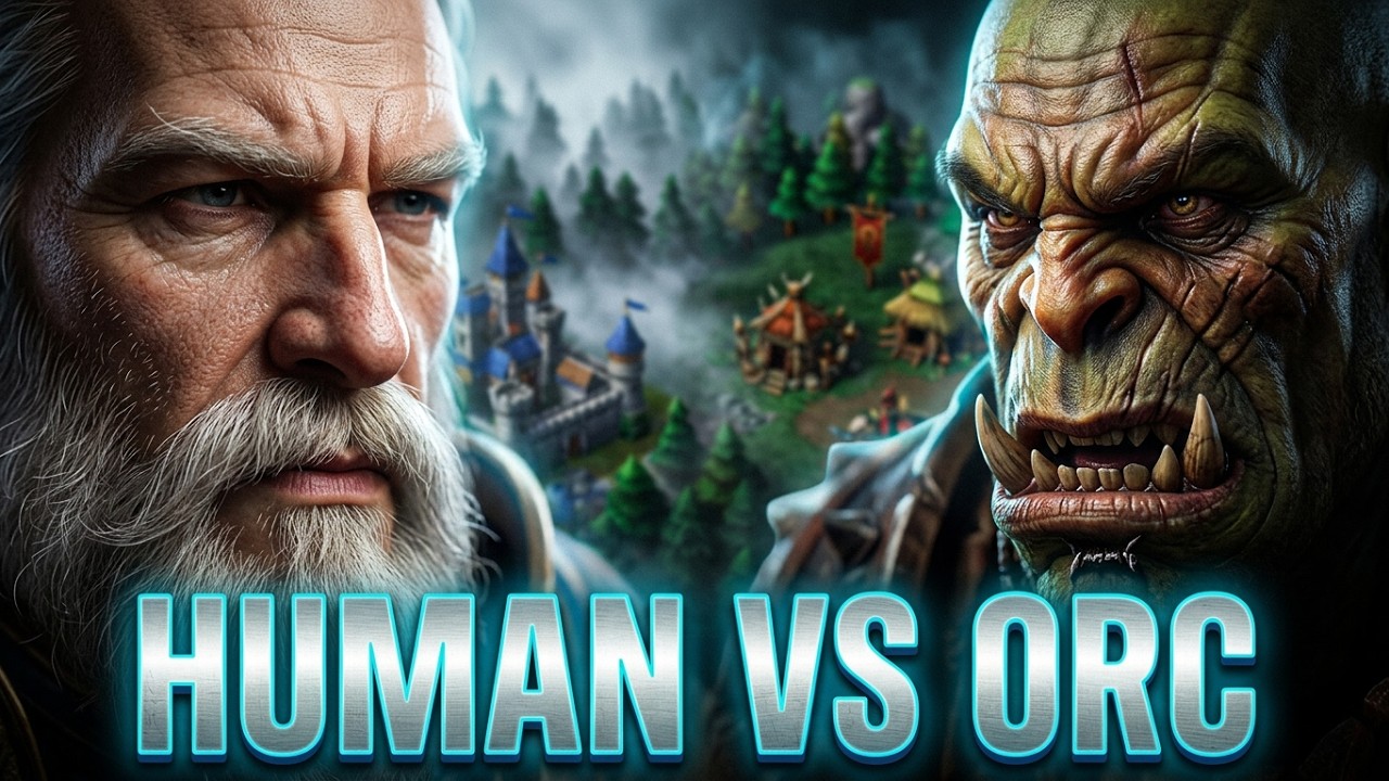Human vs Orc 1v1 Warcraft 3 Ranked Game [Deutsch/German]