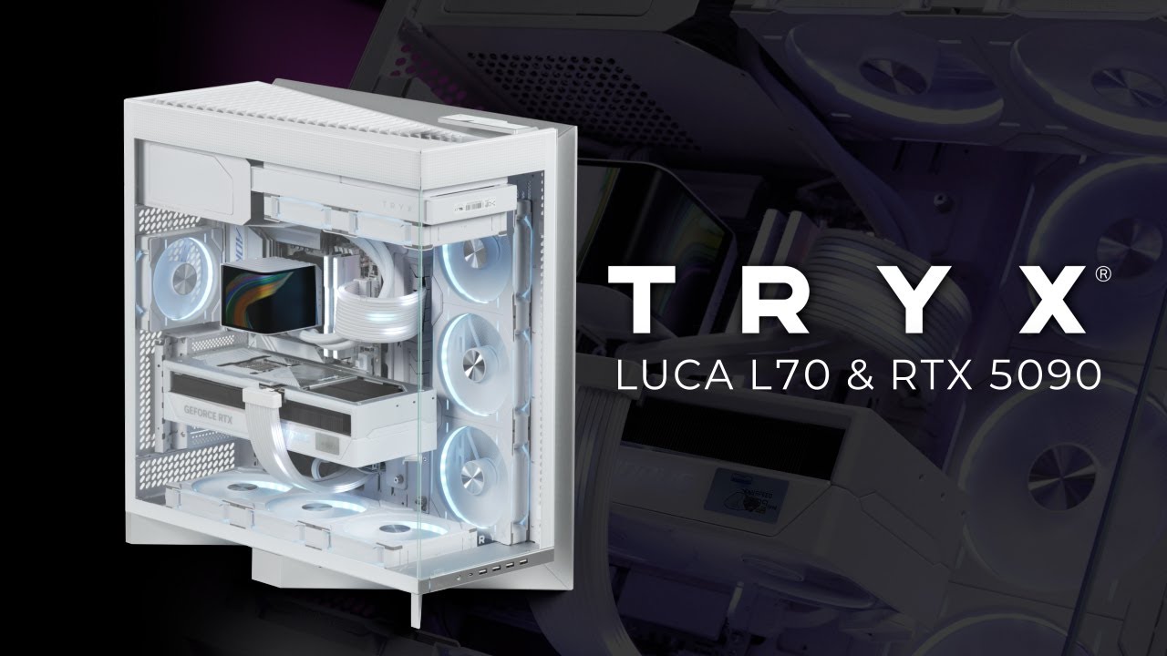 ALL WHITE GAIMNG PC BUILD ASMR | RTX5090 & AMD 9950X3D | TRYX LUCA L70