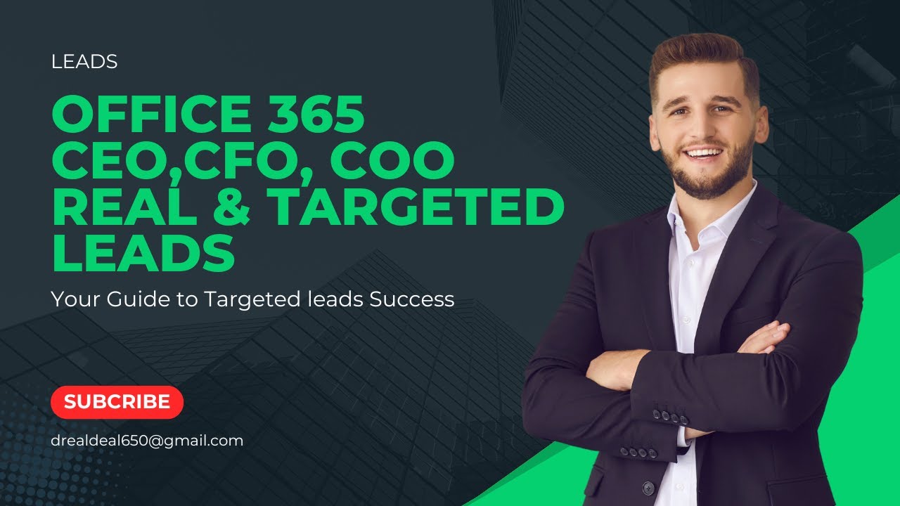 HOW TO SCRAPE REAL AND TARGETED LEADS FOR OFFICE 365 EMAILS 2025