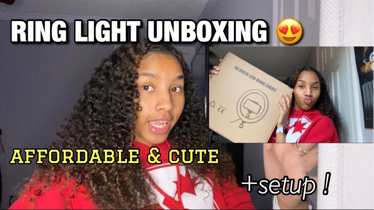 10&rdquo; AMAZON RING LIGHT UNBOXING & SETUP !!