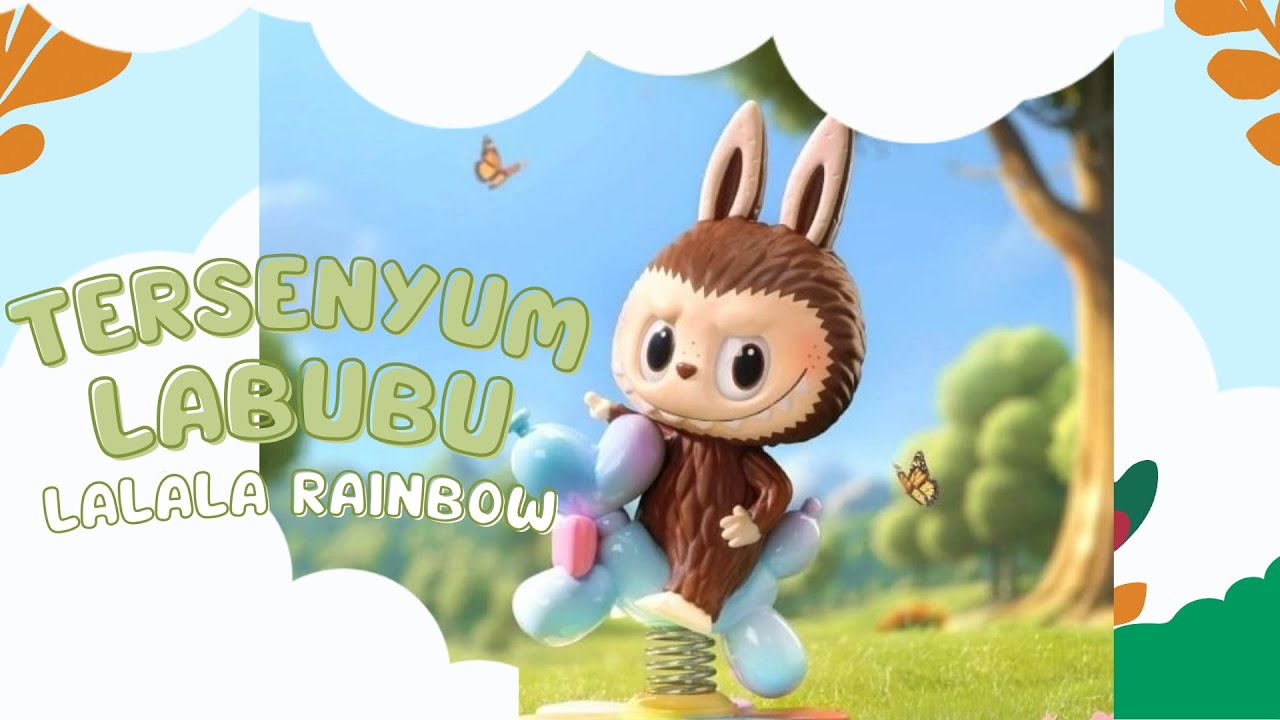 Tersenyum Labubu bermain di taman #labubu #labubuthemonsters #labubuhaveaseat