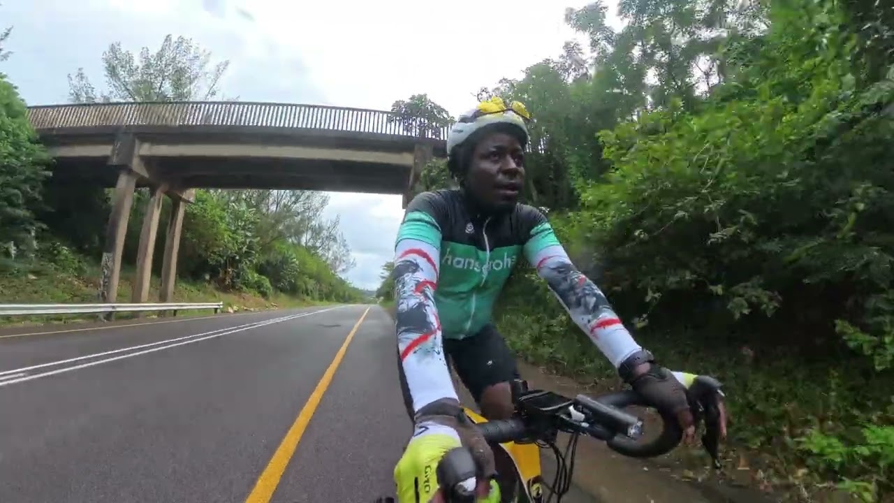 Just a wet sunday morning ride on M4 to Ballito, in Durban 