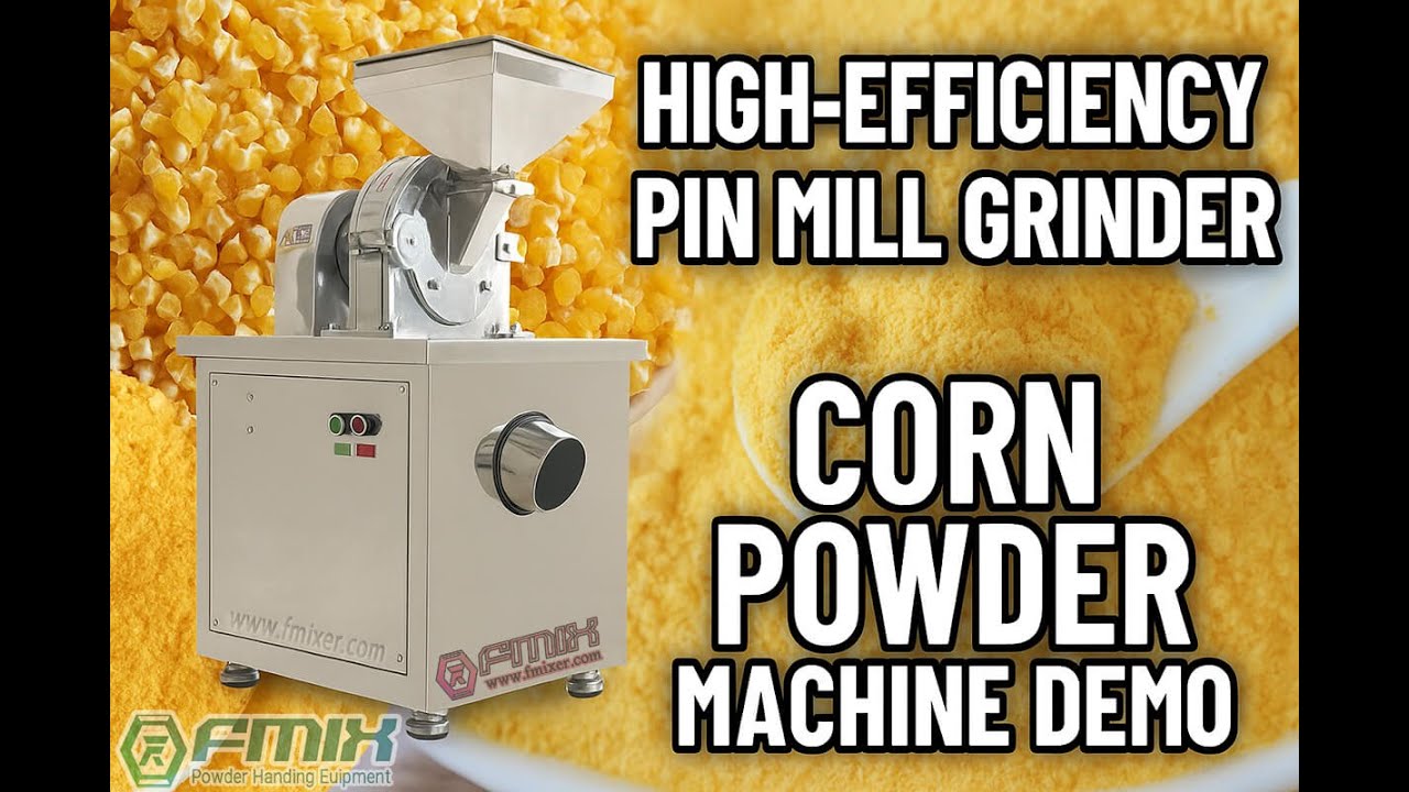 High-Efficiency Pin Mill Grinder | Corn Mill Machine Grinding Maize Into Fine Powder