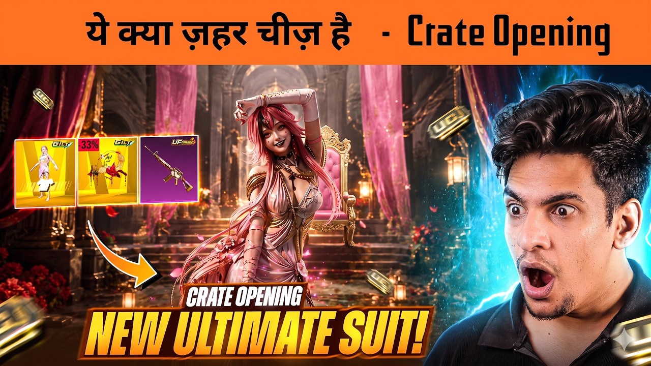 🔥 Spending ₹1,00,000 for the New Jiggle Jiggle Ultimate Suit | BGMI Crate Opening