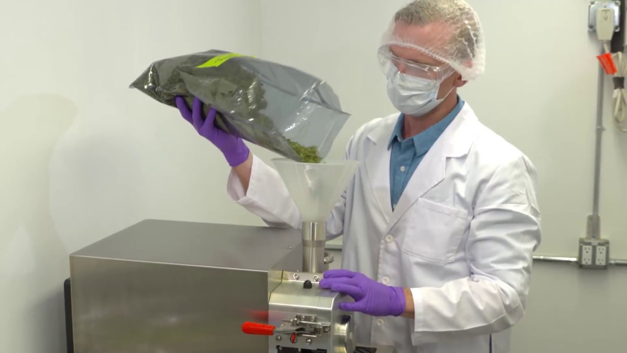 Processing Cannabis with the Fritsch Pulverisette 19 Universal Cutting Mill