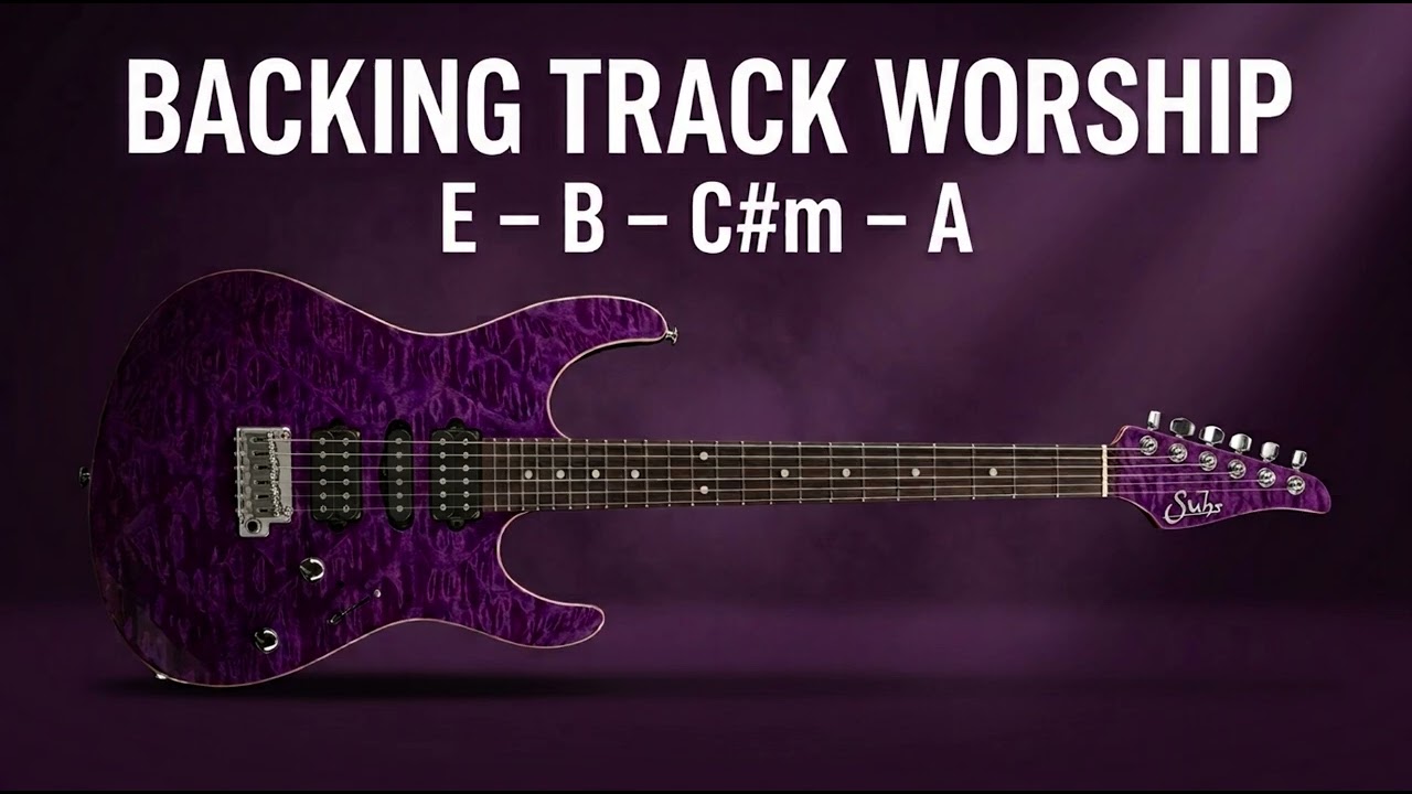 Worship Backing Track E Major | E &ndash; B &ndash; C#m &ndash; A | 70 BPM | Guitar Backing Track
