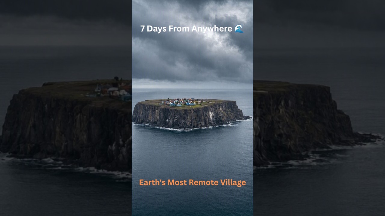 Tristan da Cunha: The Most Remote Inhabited Island on Earth 🌊  #amazingplaces  #didyouknow