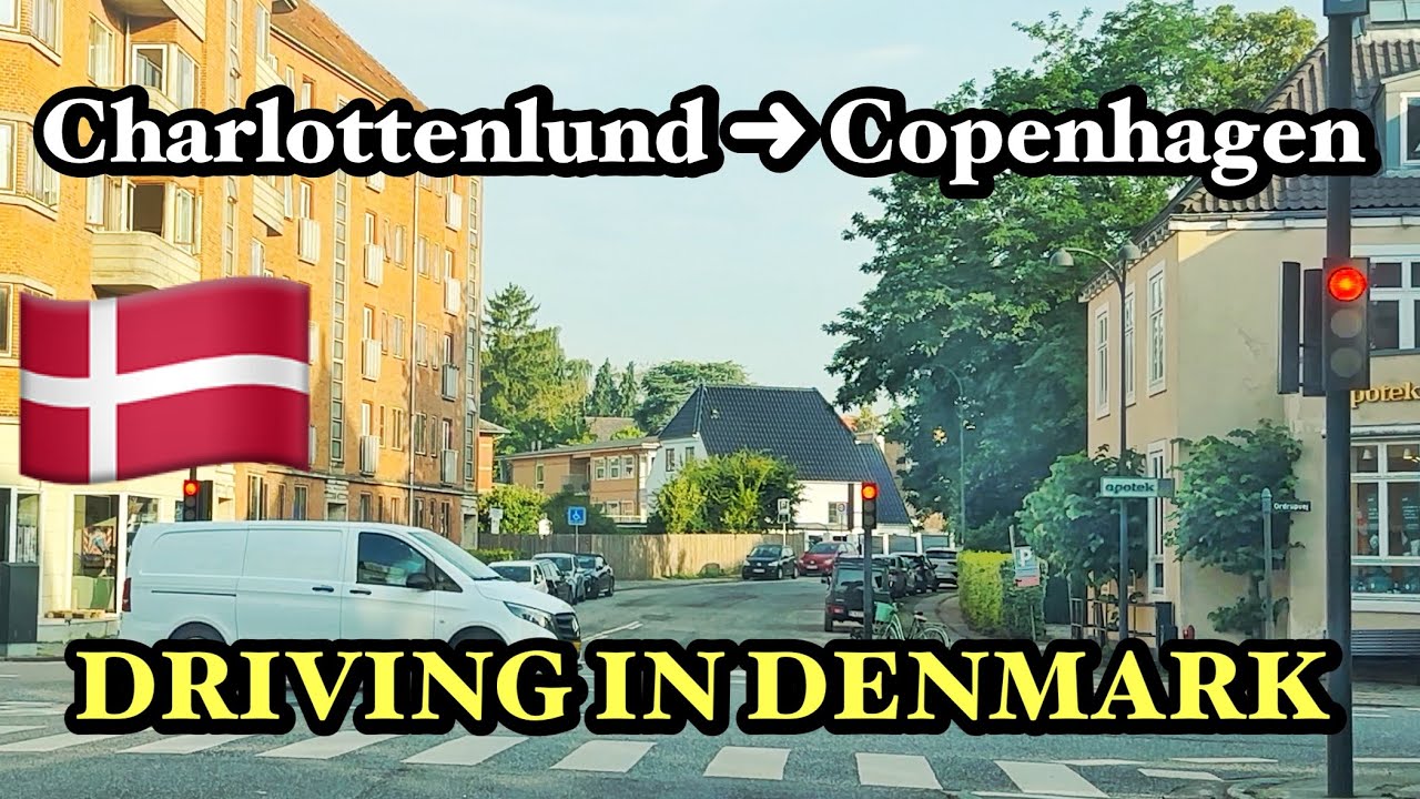 Driving In Denmark – From Charlottenlund to Copenhagen | Scenic Suburban to City Drive