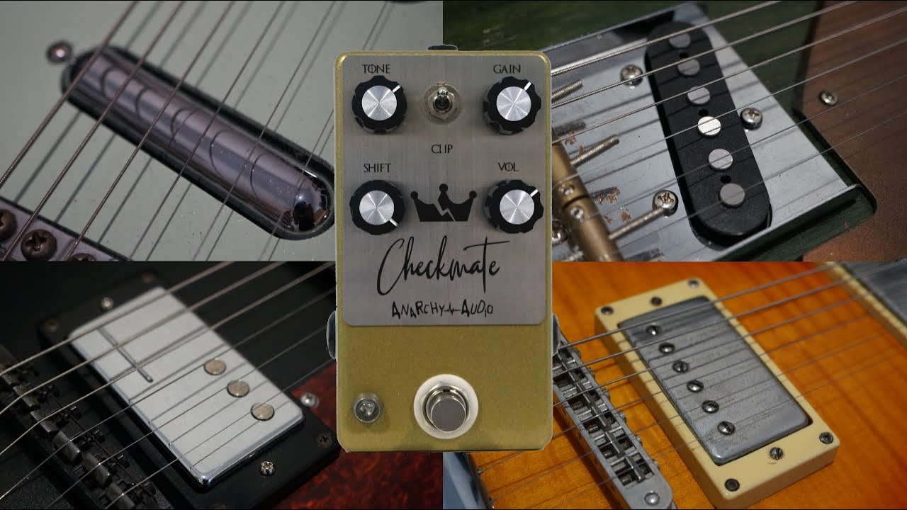 Checkmate Overdrive Anarchy Audio Pickup comparison Lipstick vs Tele vs P90 vs Humbucker