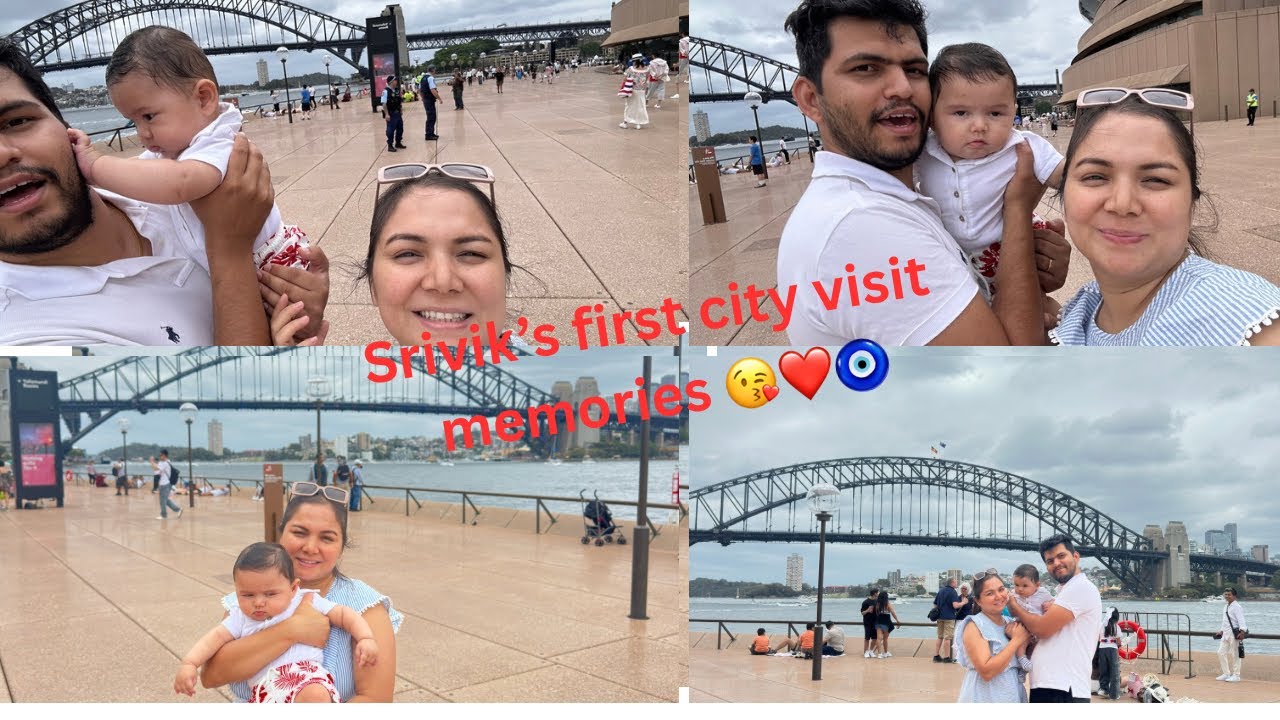 Srivik’s First train ride and City’s visit ❤️🧿