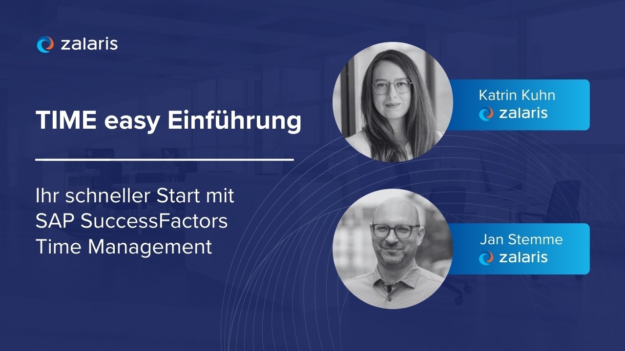 TIME easy – Ihr schneller Start mit SAP SuccessFactors Time Management