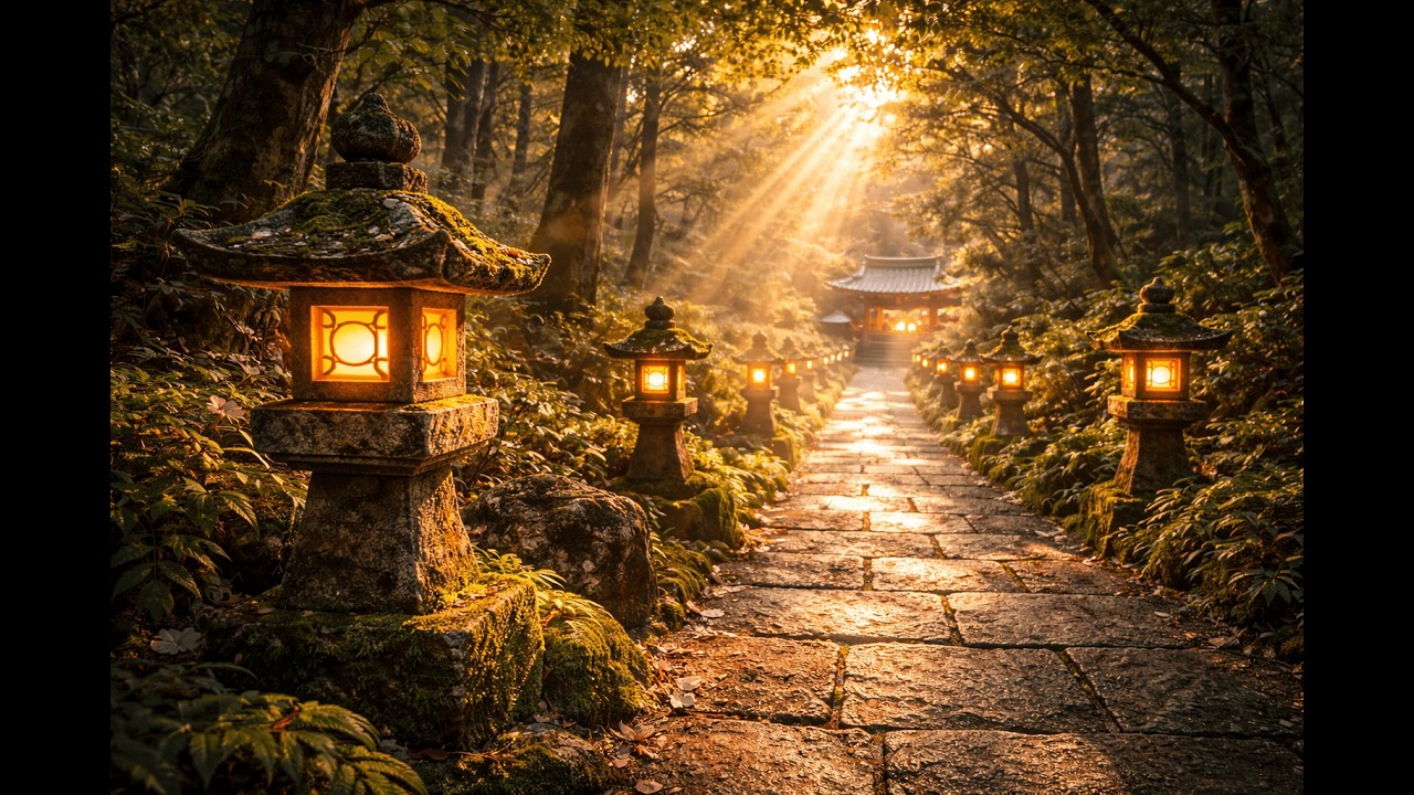 Sacred Lantern Path – Japanese Meditation & Deep Focus Music (1 Hour)