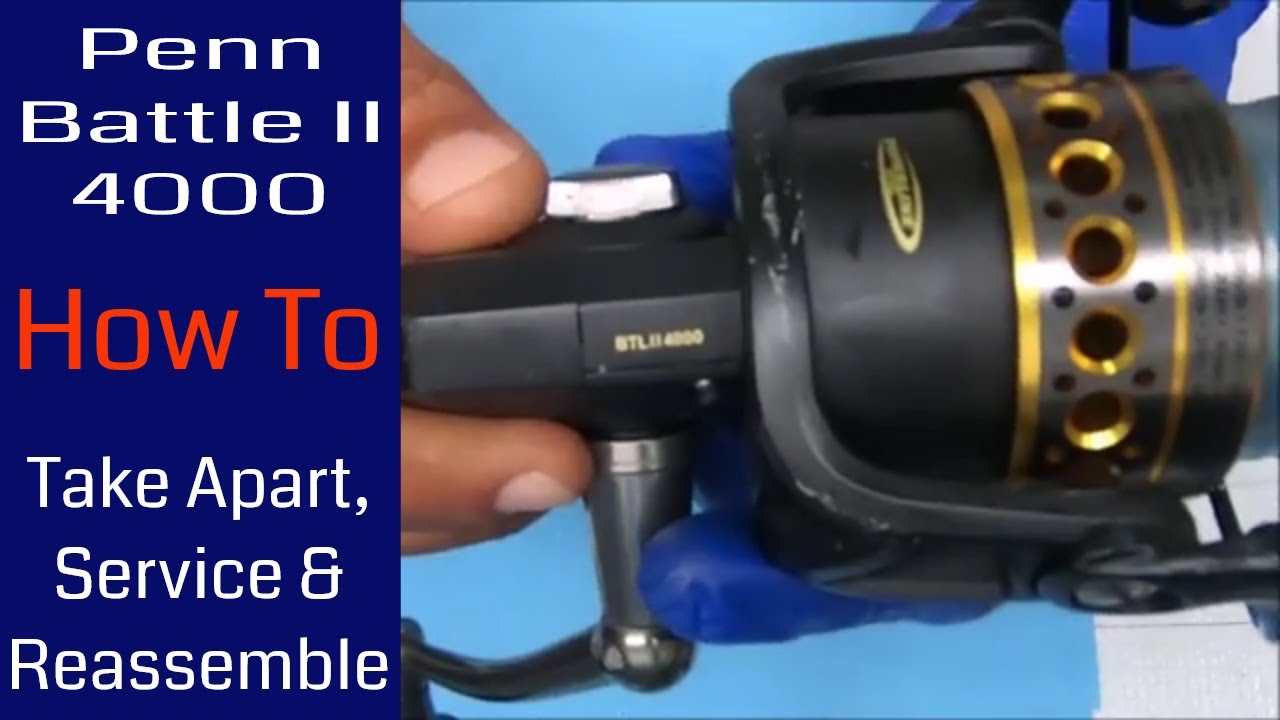 Рыболовная катушка Penn Battle II 4000 — как разобрать, обслужить и собрать