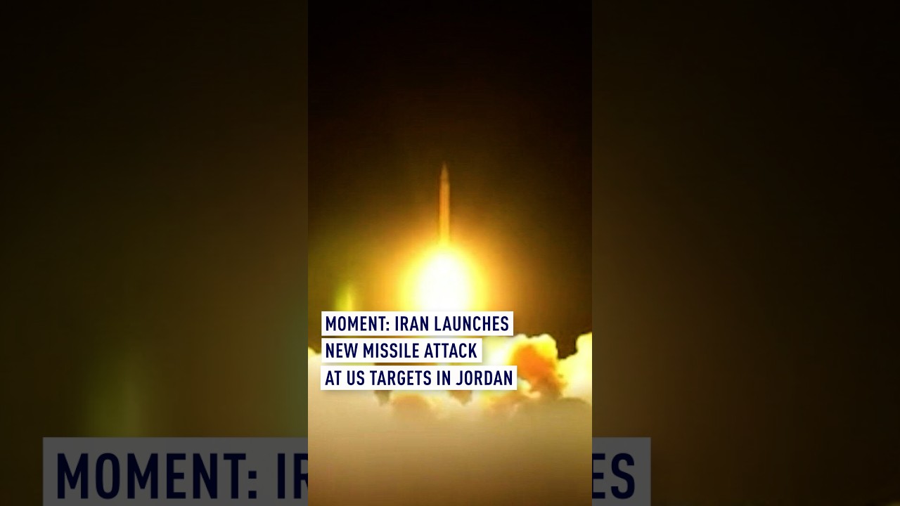 MOMENT: Iran launches new missile attack at US targets in Jordan