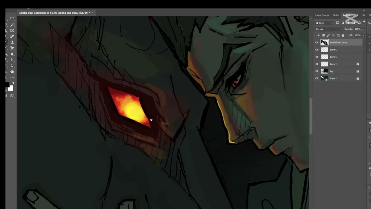Speedpaint - Strahd and Bucephalus