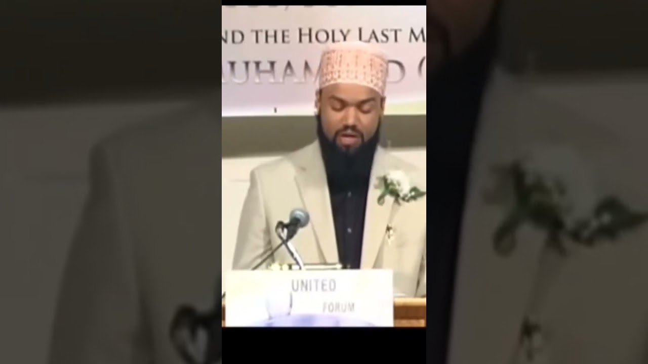 He just took his Christian shahada 