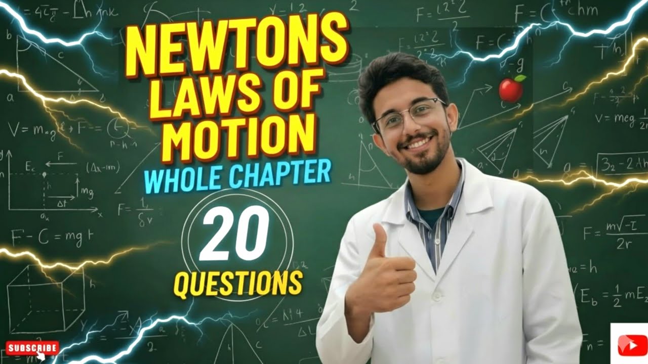 Newton’s Laws of Motion in 62 Minutes| Class 11th Physics|Neet 2026 |Jee Physics 