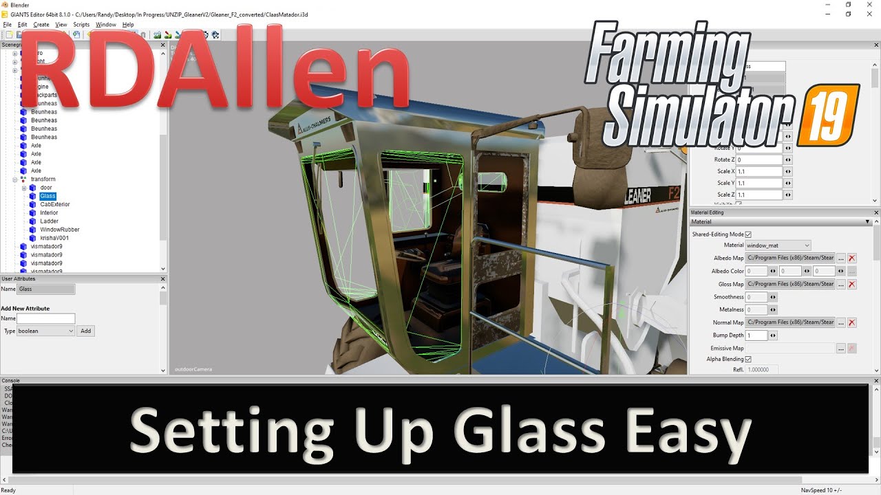 Setting Up Glass Simple | How to Mod | Farming Simulator 19