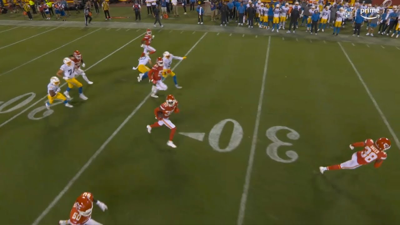 Jaylen Watson 99 Yard Pick 6! | Chargers vs. Chiefs | NFL