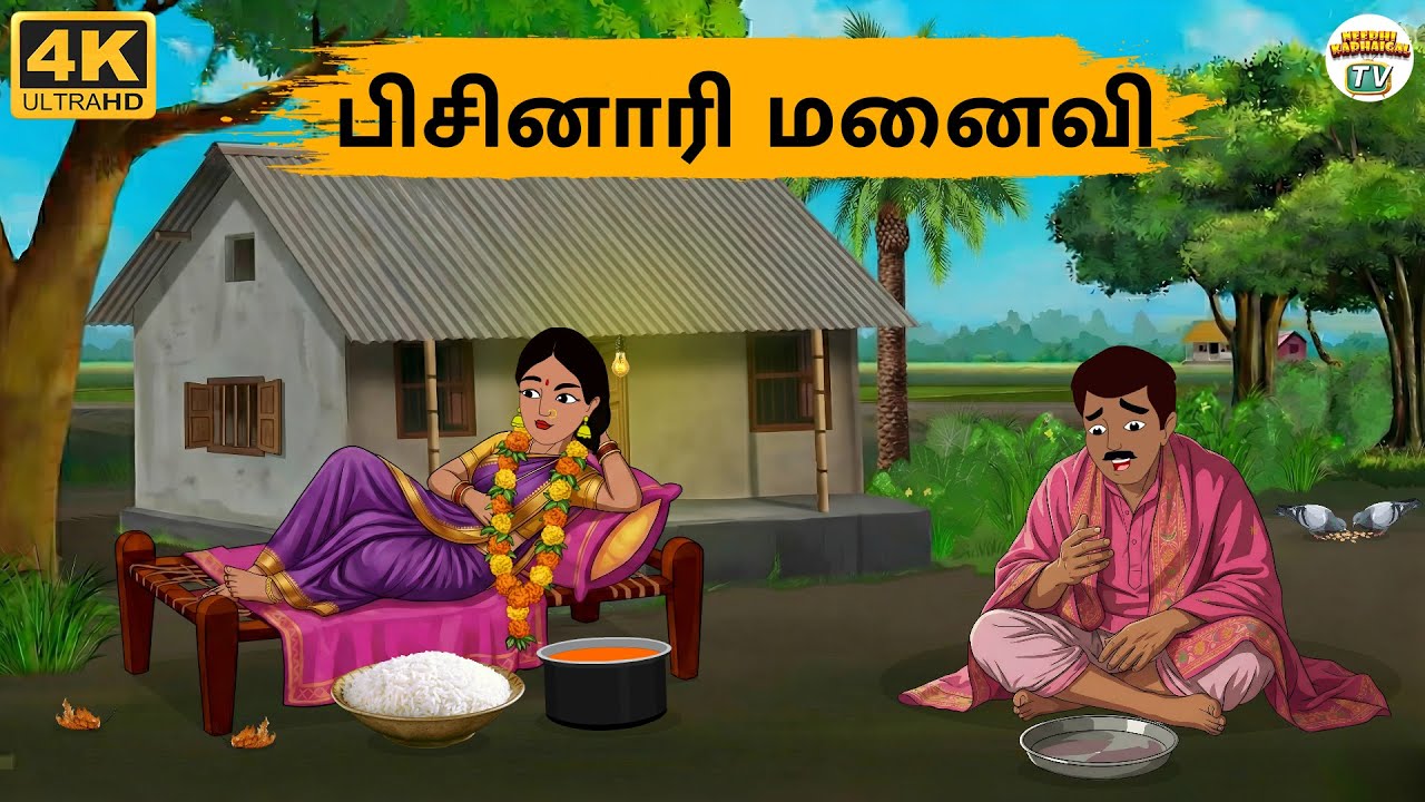 Tamil Stories - பிசினாரி மனைவி  - Needhi Kadhaigal Tv - 302 | Tamil Moral Stories