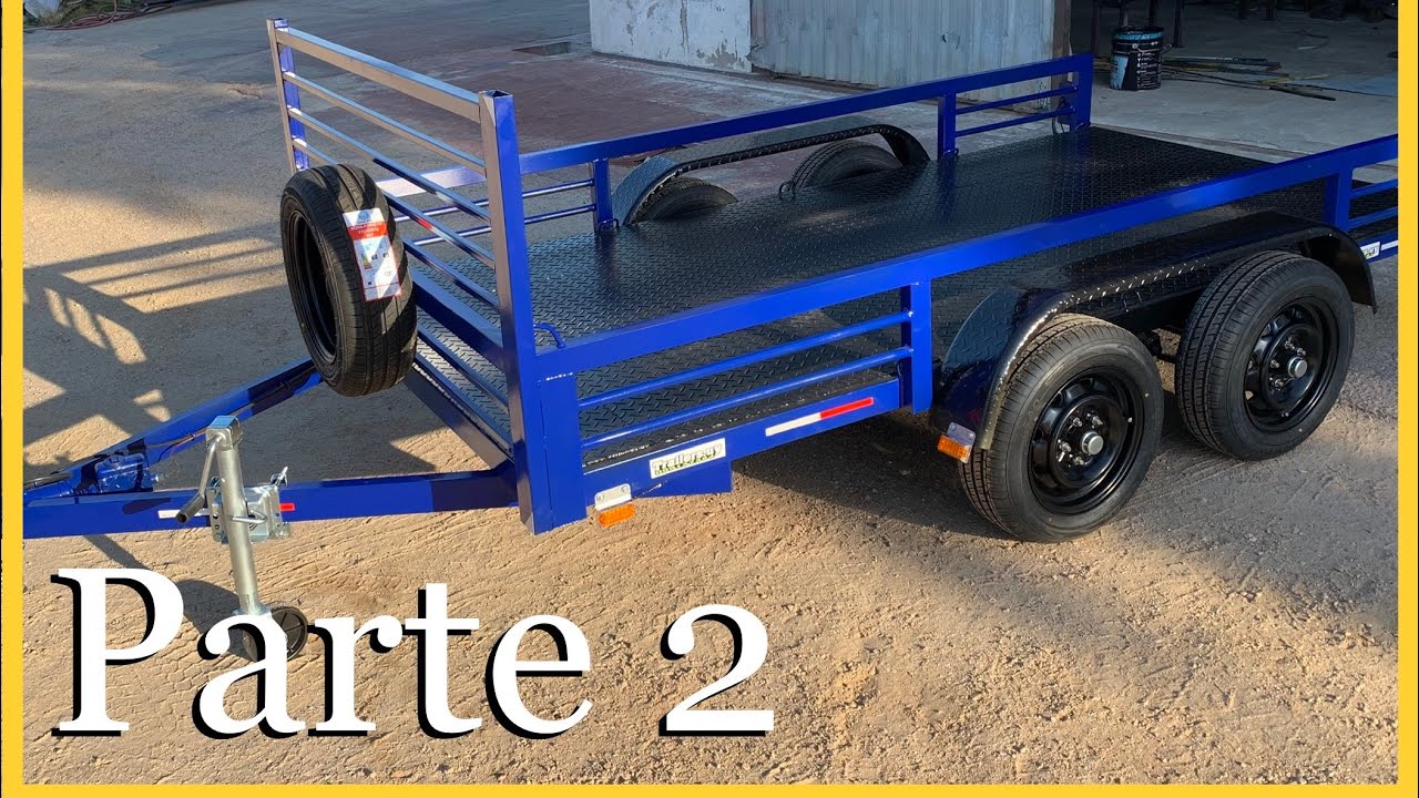 CÓMO HACER UN TRAILER o remolque completo para carga pesada - Parte 2 Lanza y Balancín / TRAILERSUY