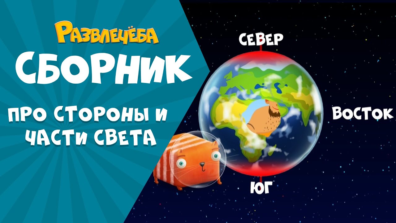 Развлечёба. Кубокот рассказывает про стороны и части света.