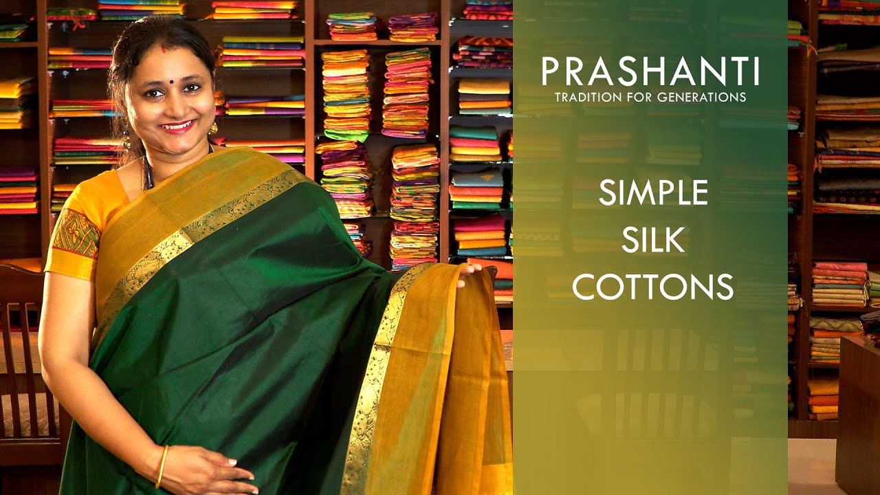 Simple Silk Cotton Sarees | Rs. 2390/- Onwards | Prashanti Sarees