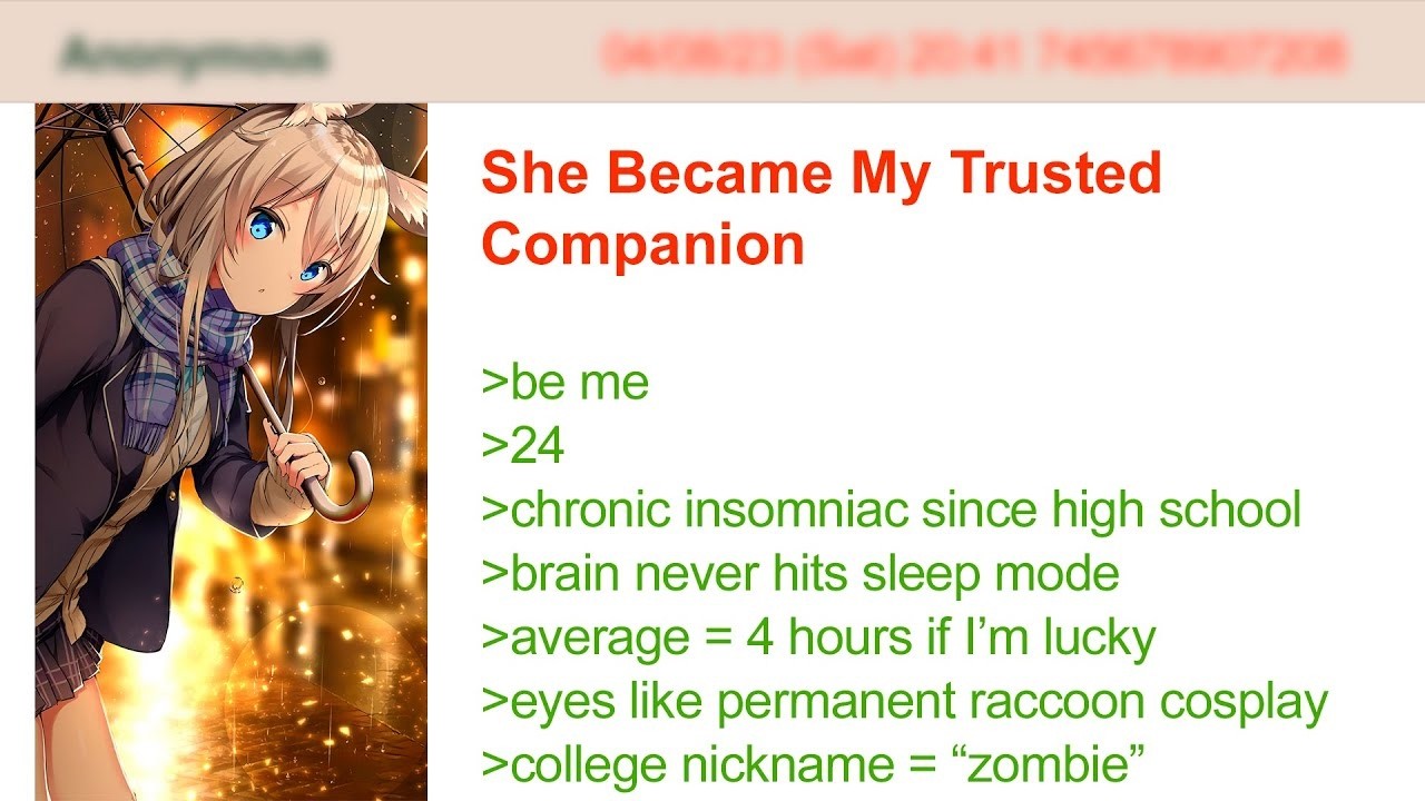 She Became My Trusted Companion  4Chan Greentext Stories