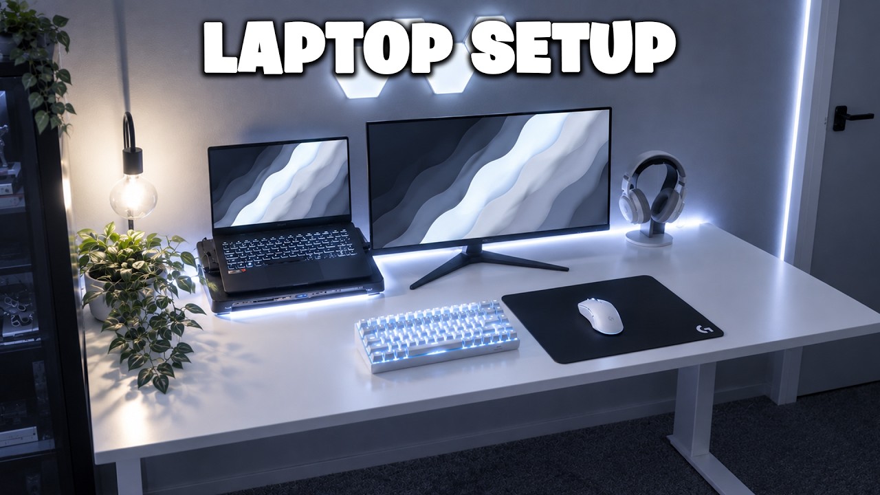 Как собрать аккуратное игровое место с ноутбуком!