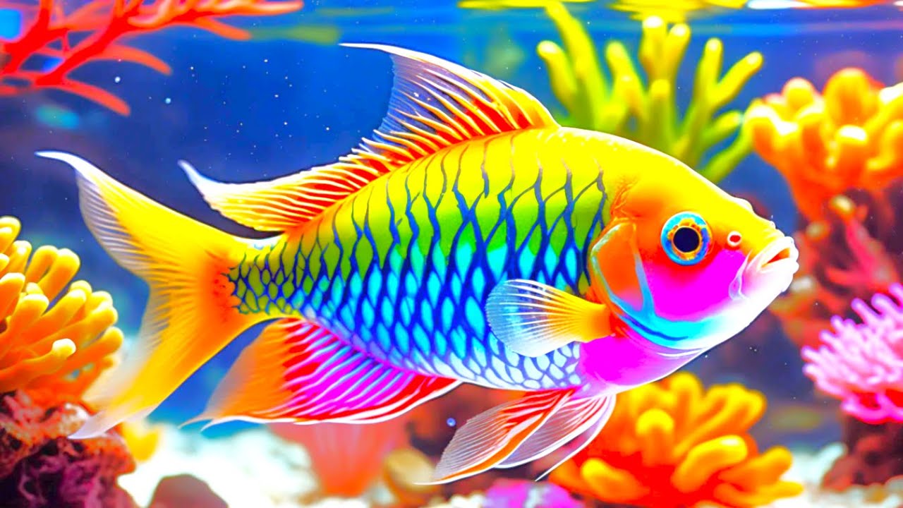 The Best 4K Aquarium - Dive Into The Mesmerizing Underwater Realm, Sea Jellyfish, Coral Reefs