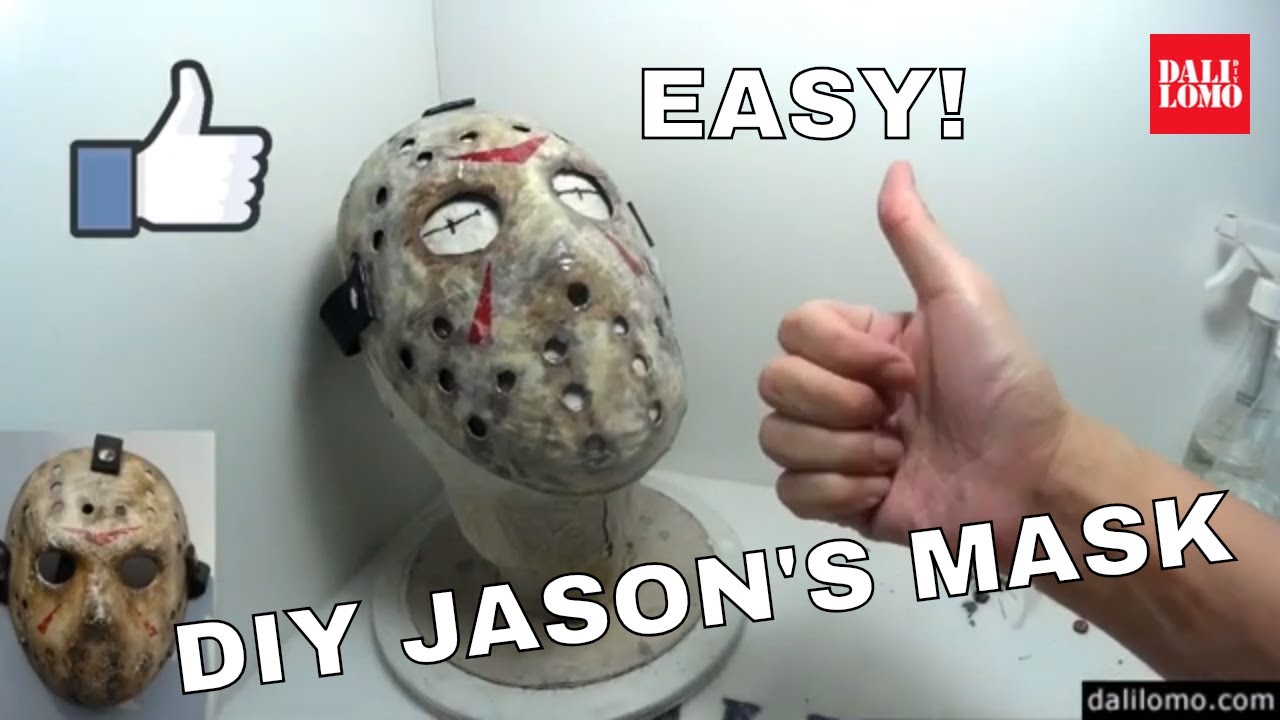 DIY Jason Voorhees Friday the 13th Hockey Mask using Newspaper
