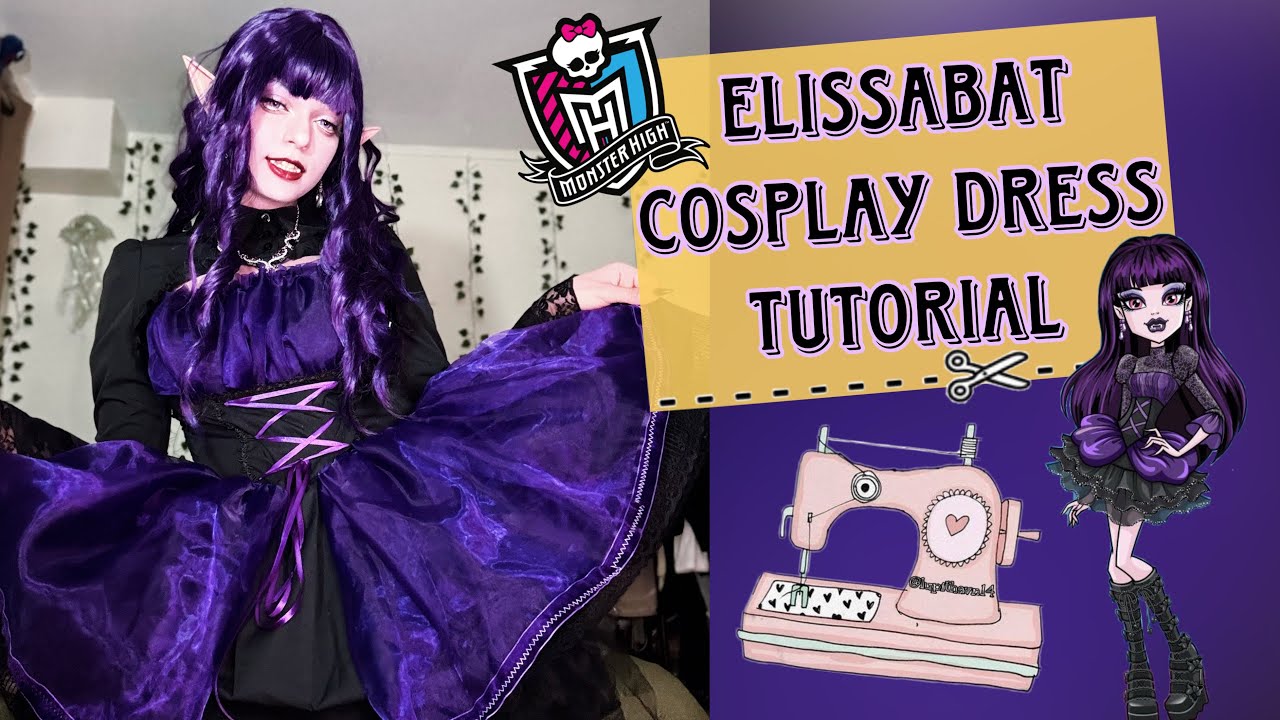 Monster High Cosplay Elissabat dress tutorial/ Cosplayer 2024 💜